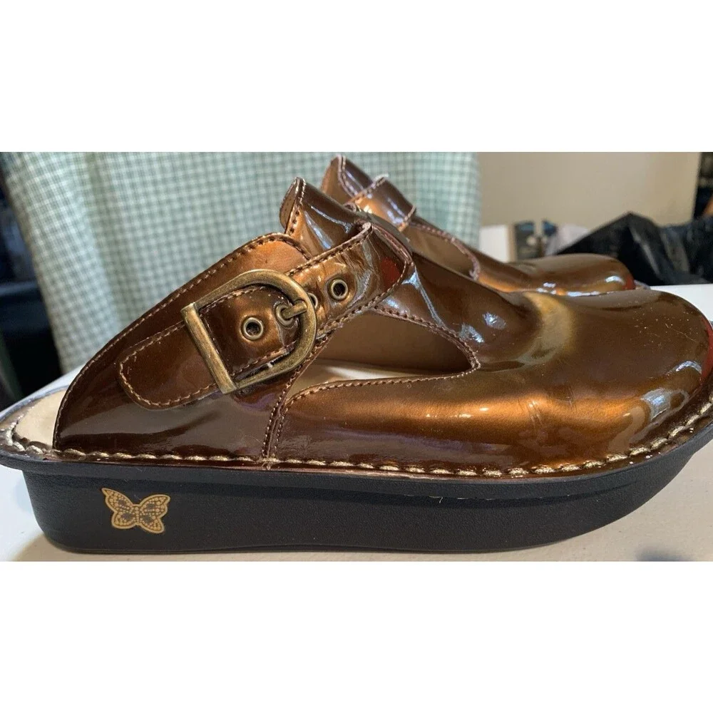Alegria by PG Lite Sz 37/US 7-7.5 ALG-126 Bronze Classic Professional/Nurse Shoe